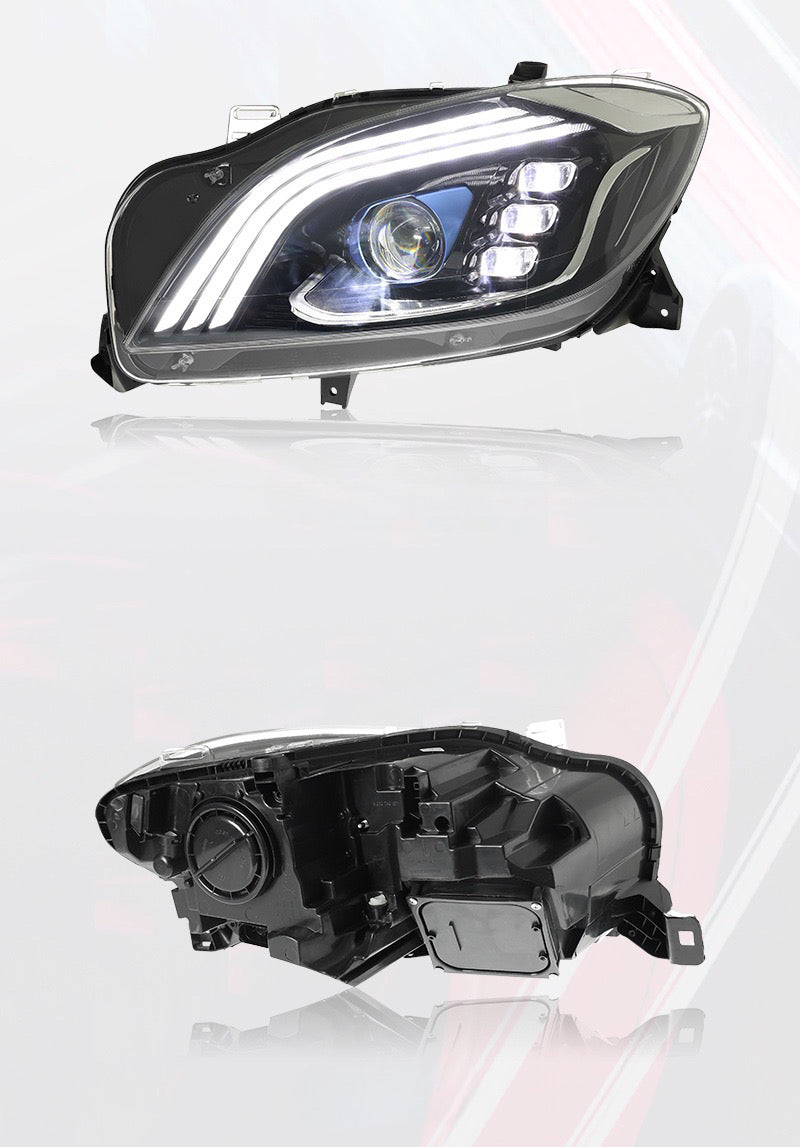Bi-xenon LED Headlights - Mercedes ML W166 (2012-2015)