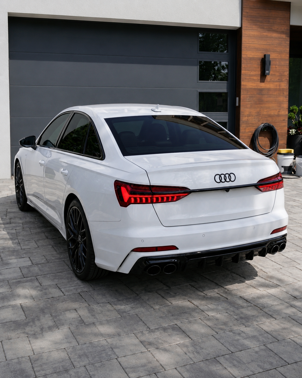 Audi A6/S6 Sedan/Avant C8/8.5 Diffuser With Exhaust Tips (2018-2025)