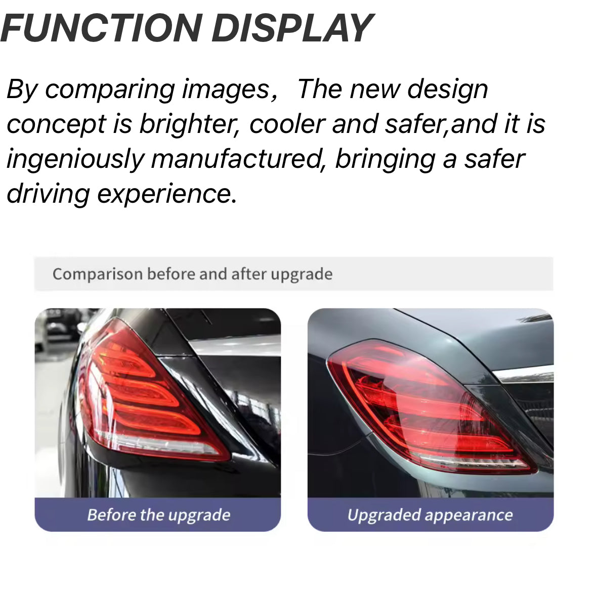 Facelift style LED Taillights - Mercedes S-class W222 (2013-2017)