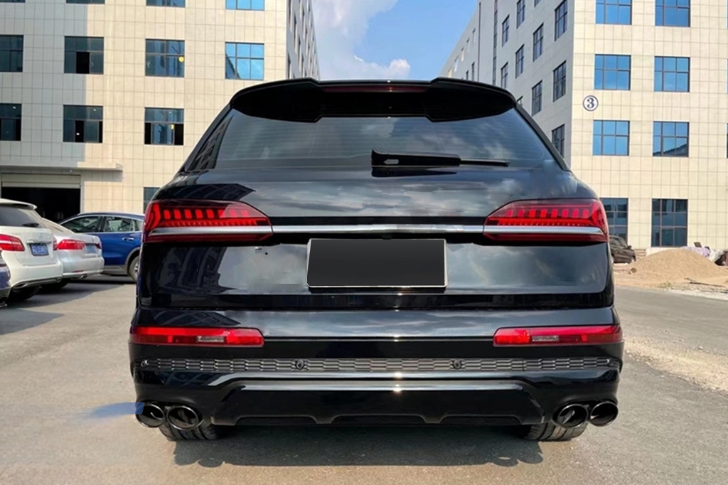 Rear diffuser with exhaust tips S-style - Audi Q7 (2019+) S-line