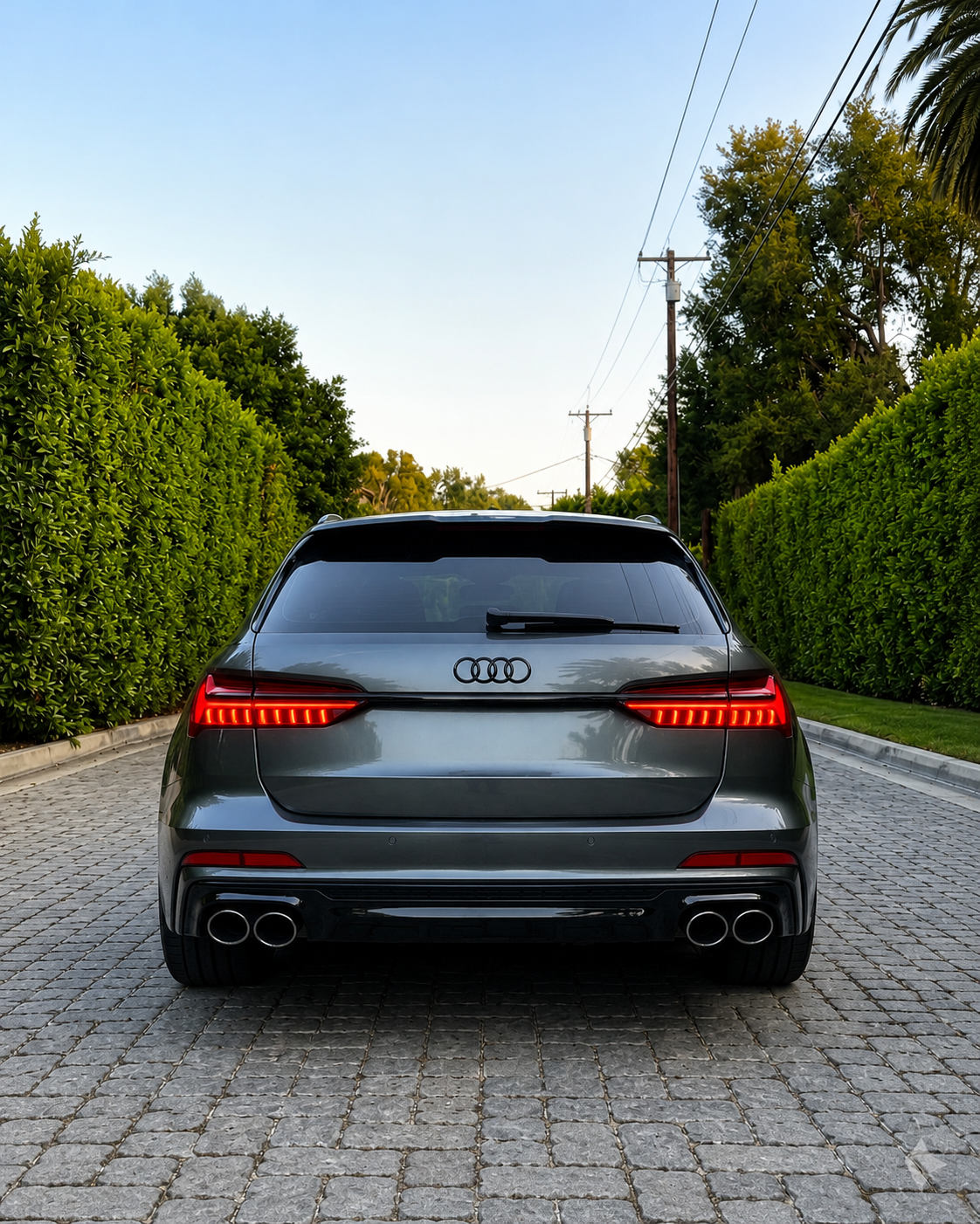 Audi A6/S6 Sedan/Avant C8/8.5 Diffuser With Exhaust Tips (2018-2025)