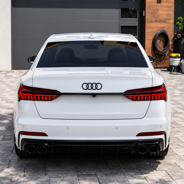 Audi A6/S6 Sedan/Avant C8/8.5 Diffuser With Exhaust Tips (2018-2025)
