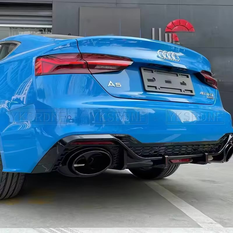 Rear diffuser with exhaust tips RS-style Audi A5 B9.5 (2020-2025)