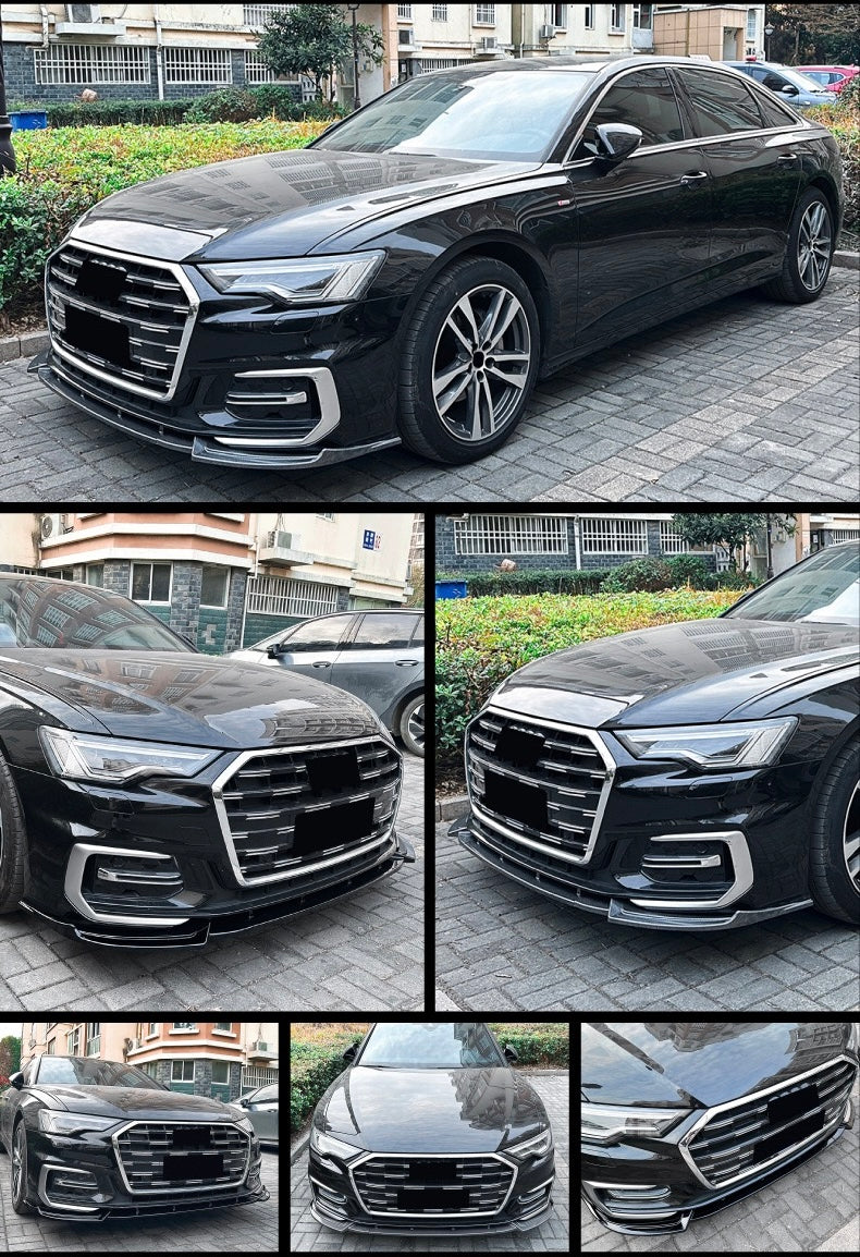 Front lip spoiler - Audi A6 C8 (2018-2025) S-line