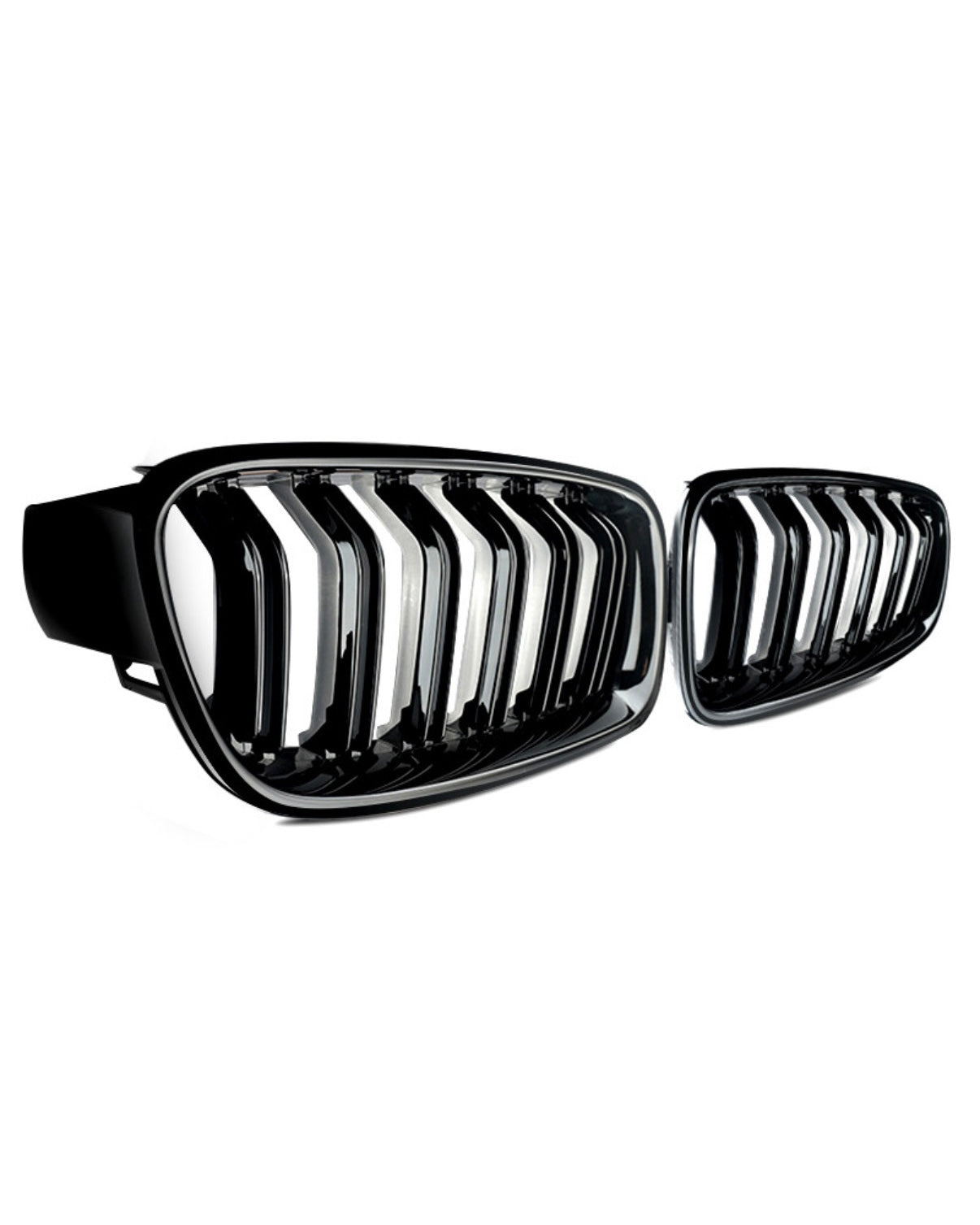 BMW 3-Series F30 F31 | M3 F80 Black Double Line Grille (2012-2018)