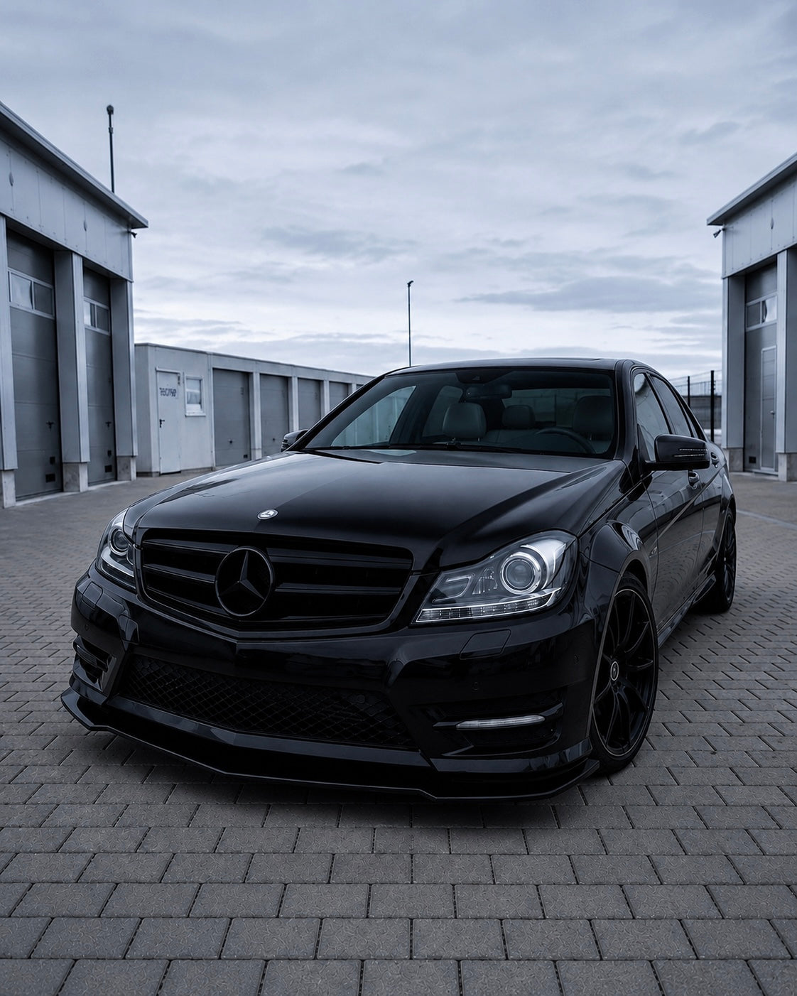 Mercedes C-Class W204/S204 Facelift Front Lip Spoiler (2011-2014)