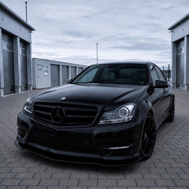 Mercedes C-Class W204/S204 Facelift Front Lip Spoiler (2011-2014)