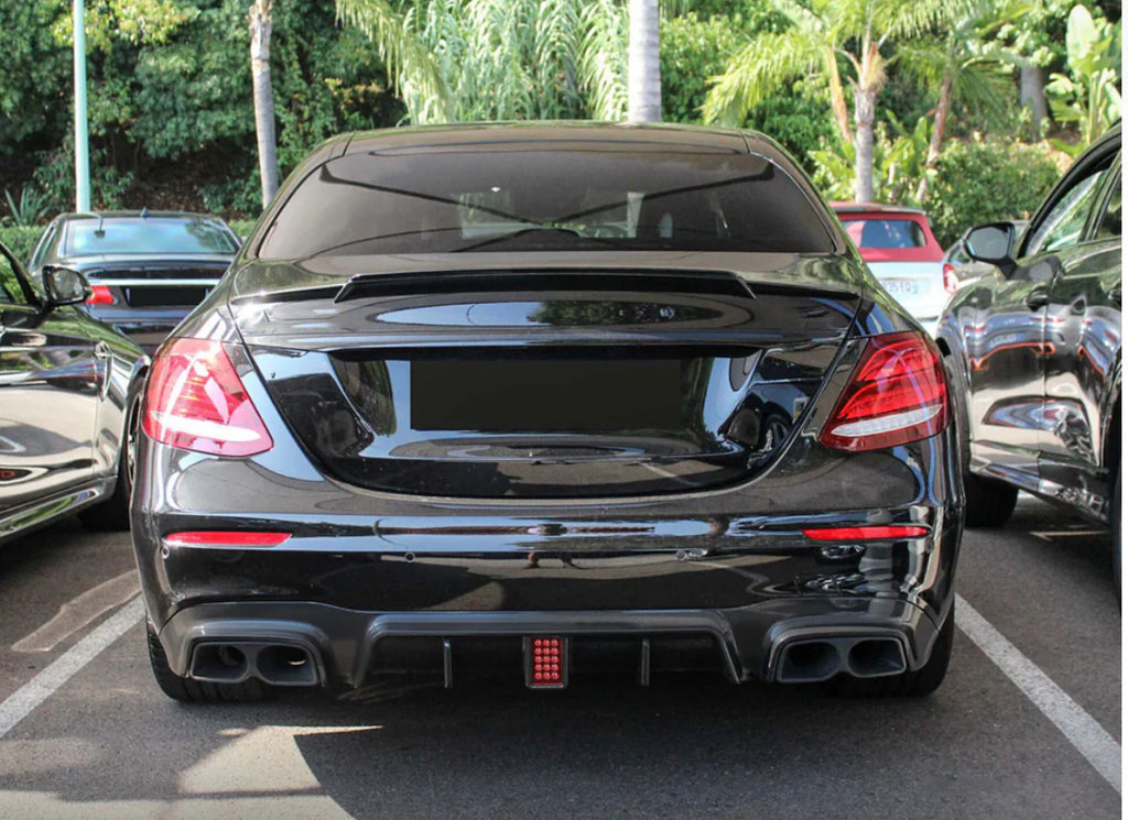 Brabus style Rear diffuser with exhaust tips for Mercedes E-class W213 (2016-2022)