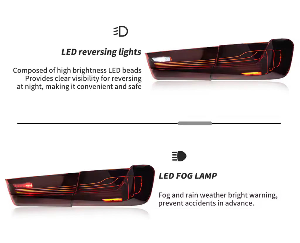 CSL style LED Taillights - Bmw 3-series G20/80 (2019-2025)
