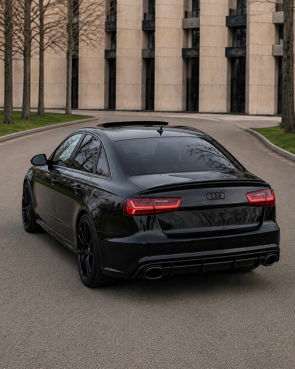 Audi A6/S6 C7.5 Sedan/Avant Diffuser With Exhaust Tips (2015-2018)