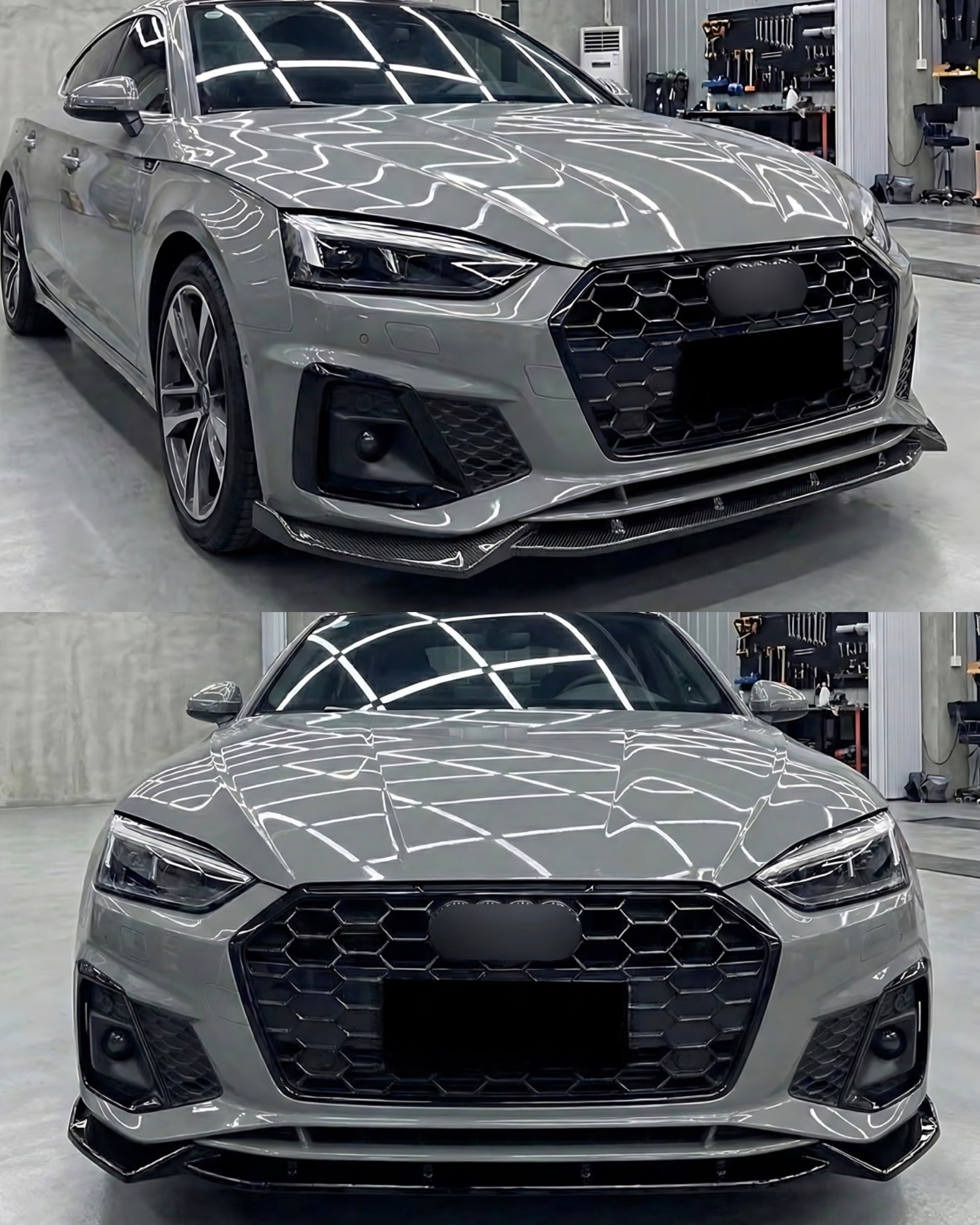 Front Lip Spoiler Audi A5/S5 B9.5 (2021-2024)