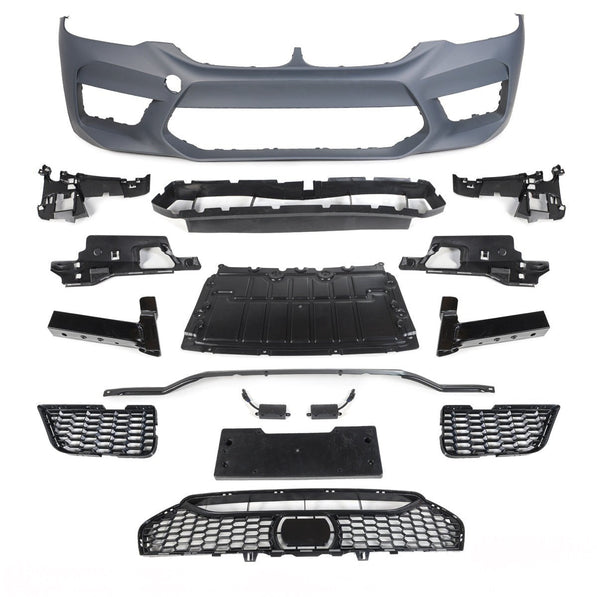 BMW 5-Series to M5 F90 LCI Style Front Bumper Set (2017-2020)