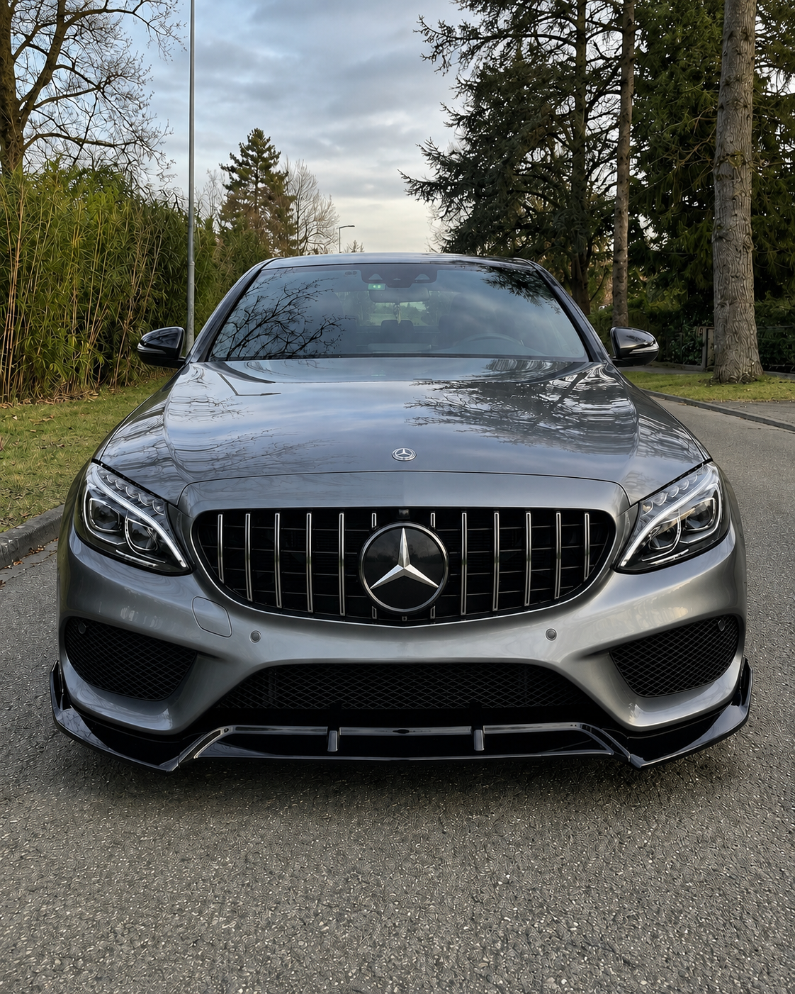Mercedes C-Class W205/S205/C205/A205 Pre-Facelift Panamericana Grille (2014-2018)