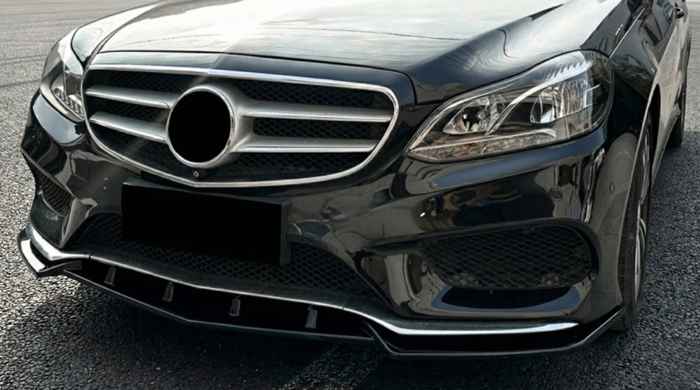 Front Lip Spoiler Mercedes E-Class W212 (2013-2016)