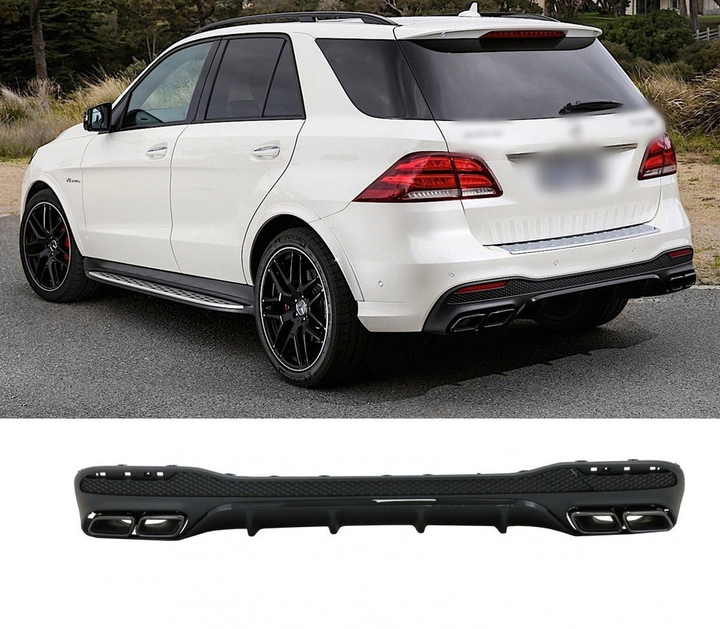 Rear diffuser with exhaust tips Mercedes GLE-Class W166 2015-2018