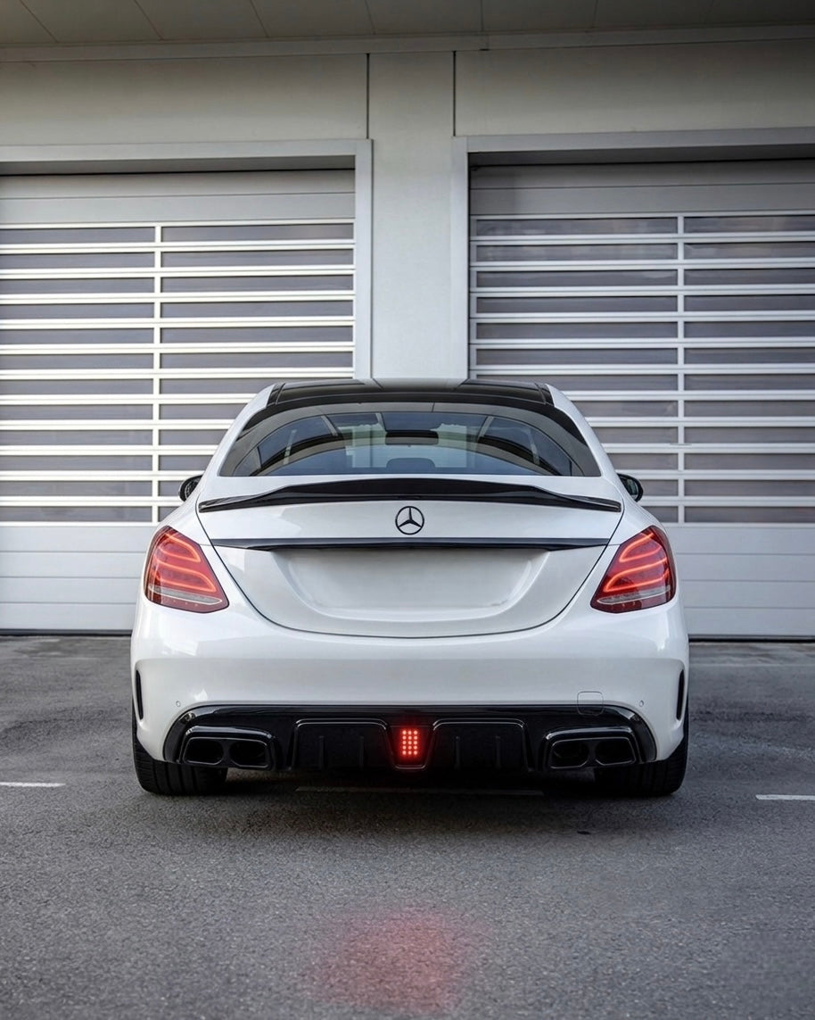 Mercedes C-Class W205/S205 Diffuser With Exhaust Tips (2014-2021)