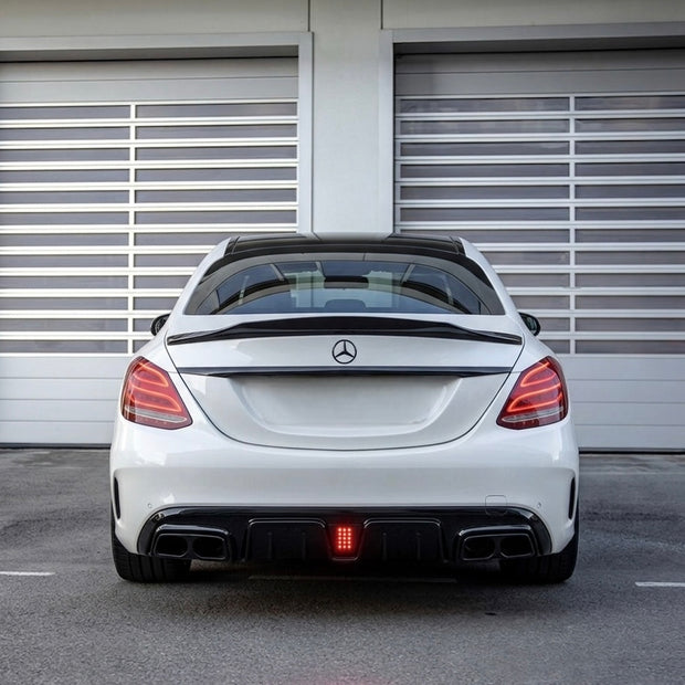 Mercedes C-Class W205/S205 Diffuser With Exhaust Tips (2014-2021)
