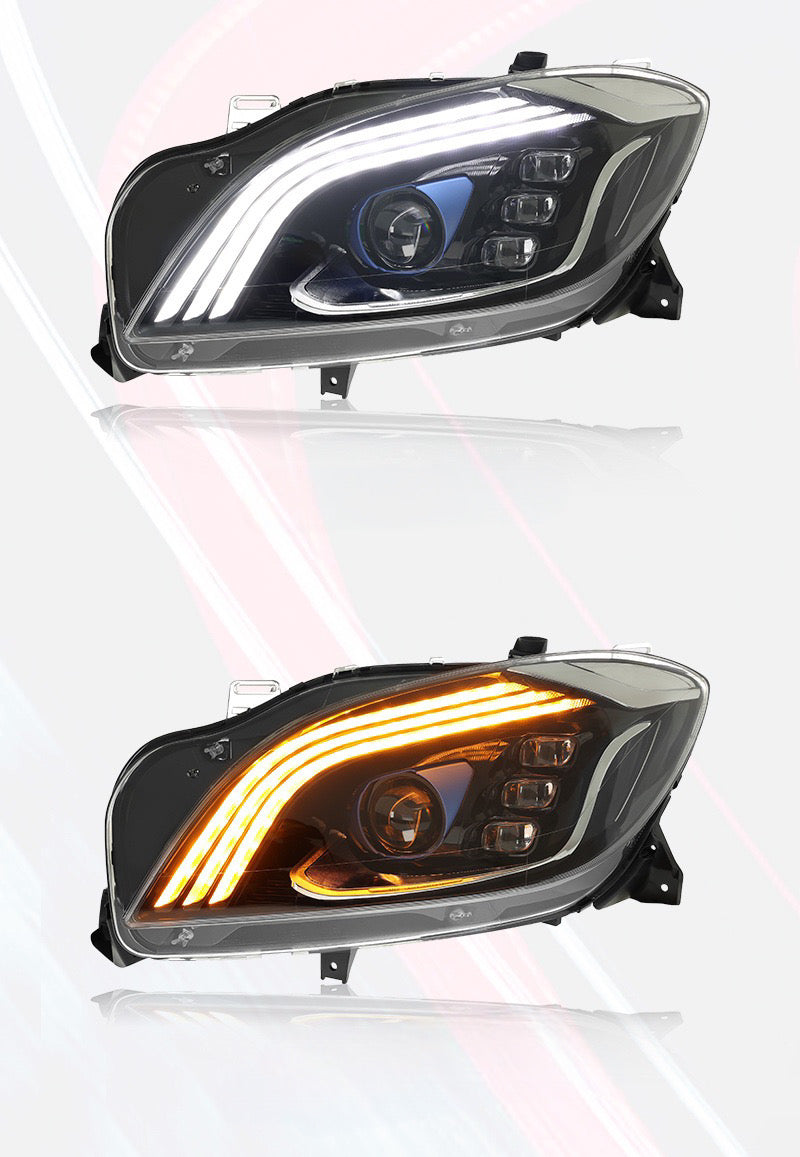 Bi-xenon LED Headlights - Mercedes ML W166 (2012-2015)