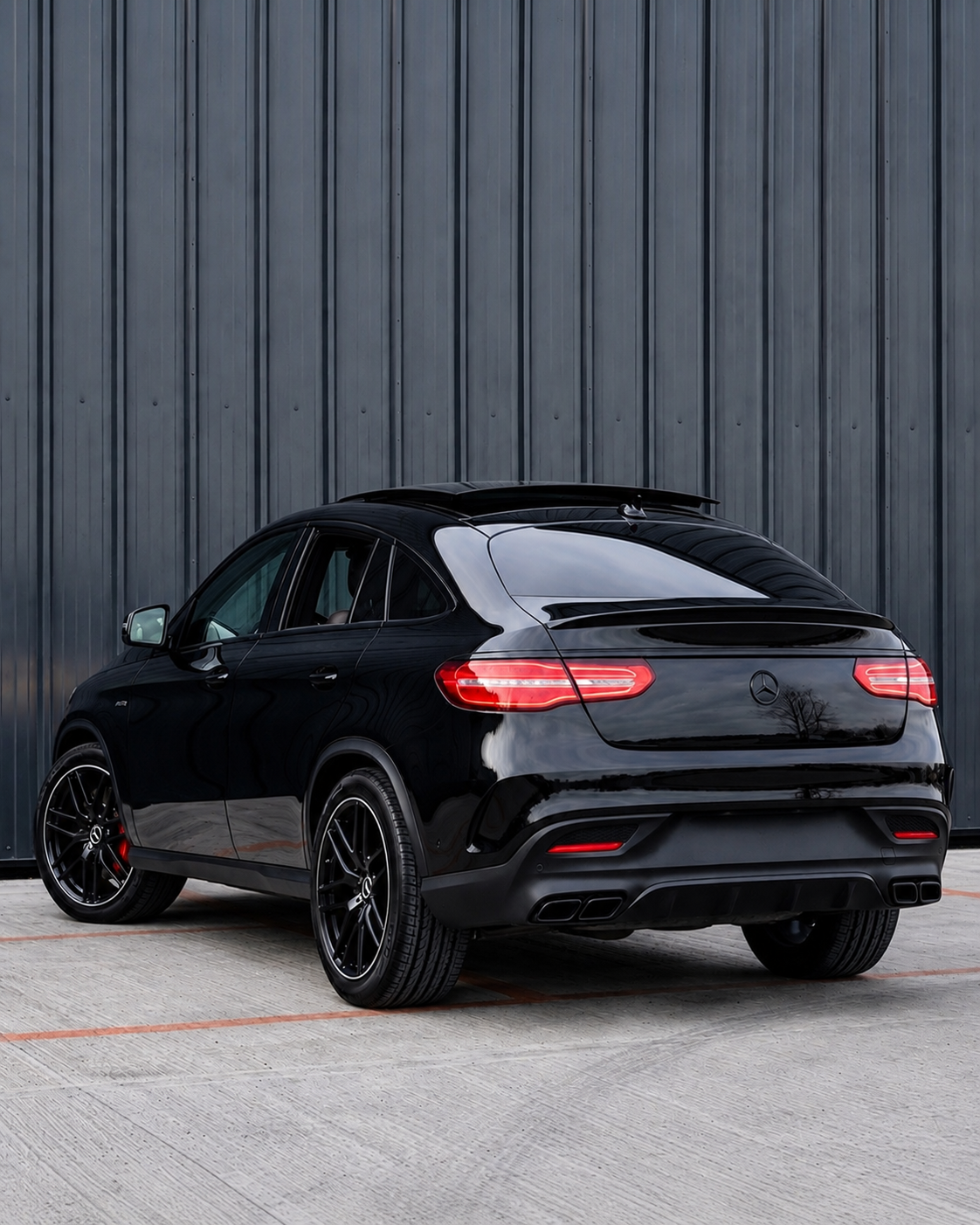Mercedes GLE C292 Diffuser With Exhaust Tips (2015-2019)