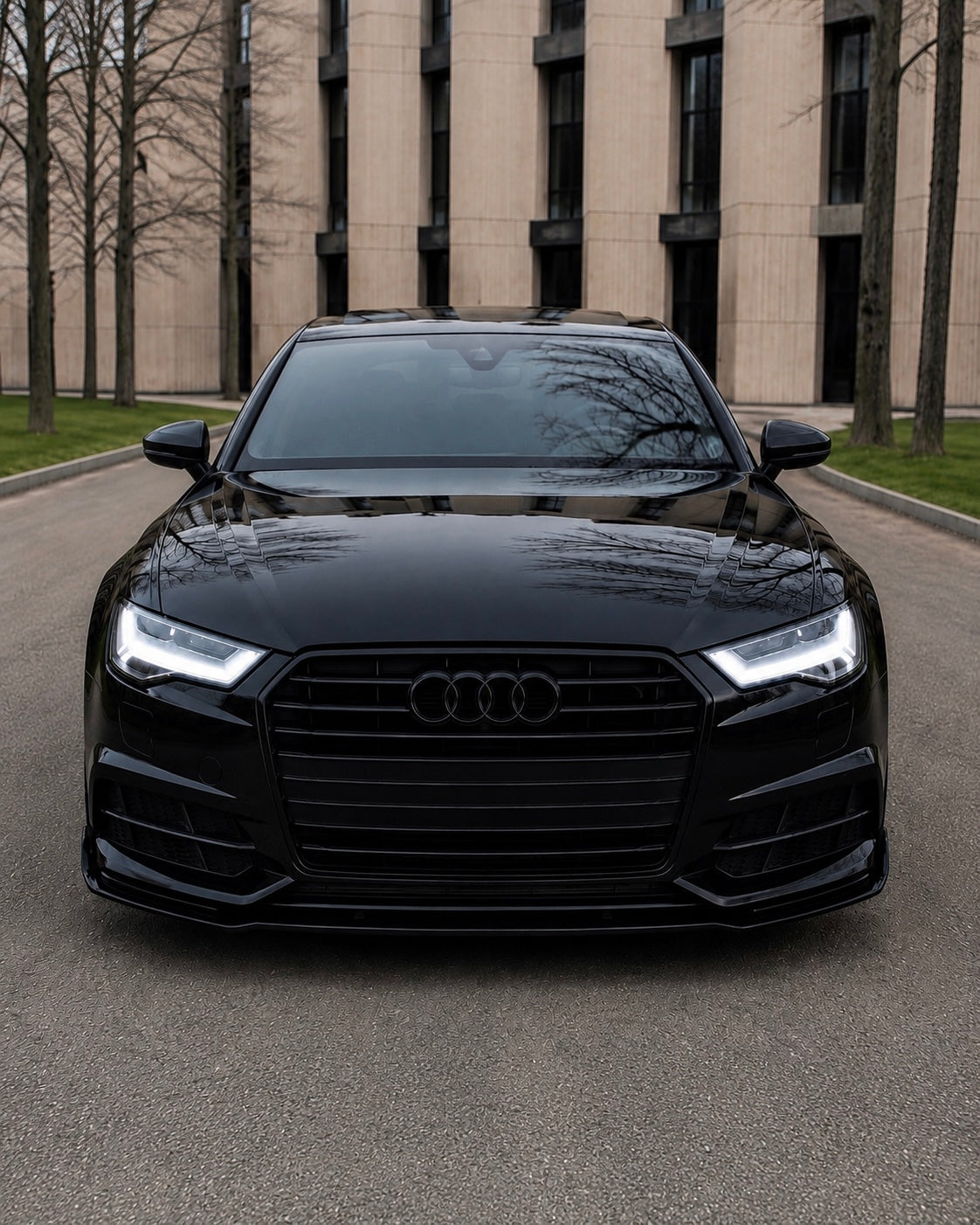 Audi A6/S6 Sedan/Avant C7.5 Front Lip Spoiler (2015-2018)