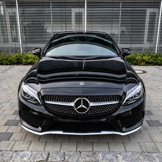 Mercedes C-Class W205/S205/C205/A205 Pre-Facelift Silver Diamond Grille (2014-2018)