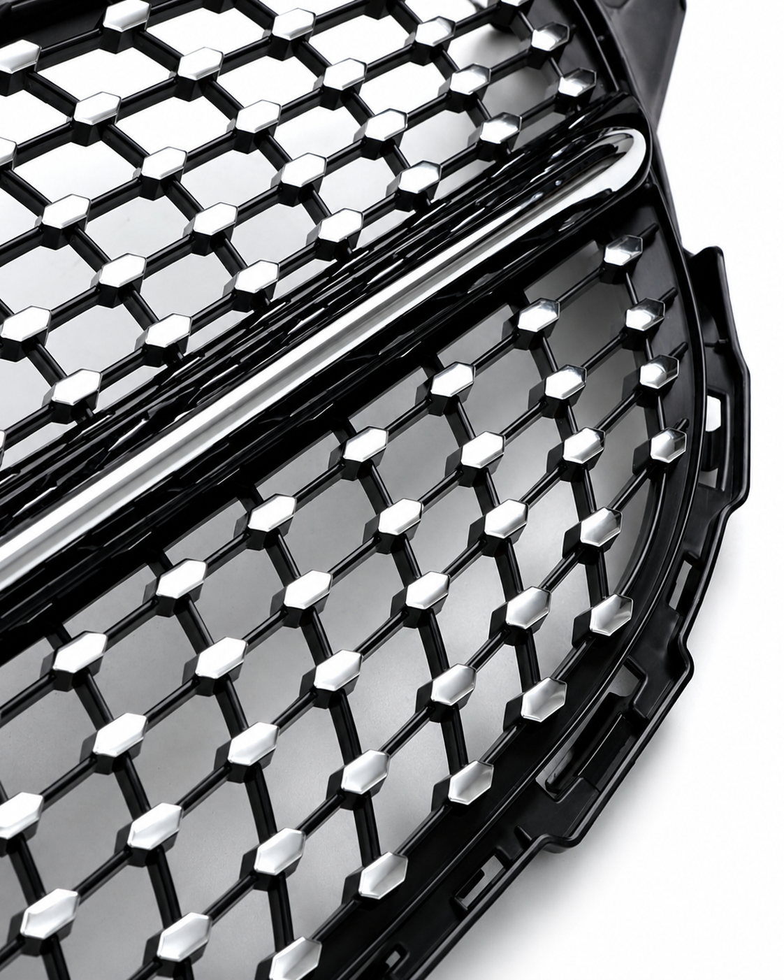Mercedes C-Class W205/S205/C205/A205 Pre-Facelift Black Diamond Grille (2014-2018)