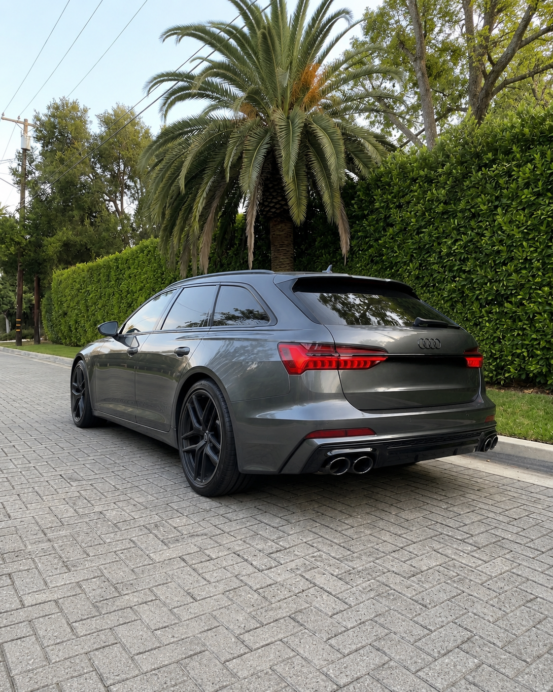 Audi A6/S6 Sedan/Avant C8/8.5 Diffuser With Exhaust Tips (2018-2025)