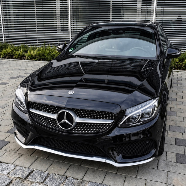 Mercedes C-Class W205/S205/C205/A205 Pre-Facelift Silver Diamond Grille (2014-2018)