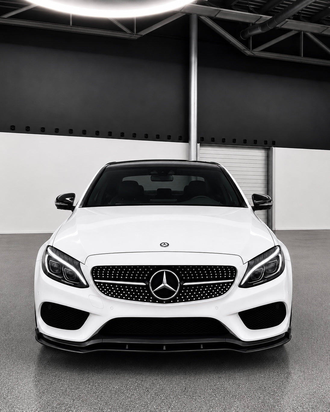 Mercedes C-Class W205/S205 Pre-Facelift Front Lip Spoiler (2014-2018)