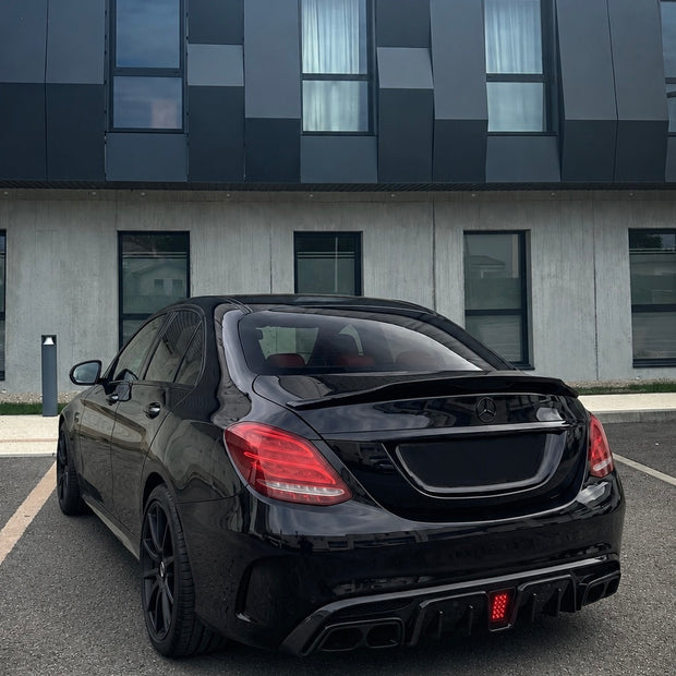 Mercedes C-Class W205/S205 Diffuser With Exhaust Tips (2014-2021)