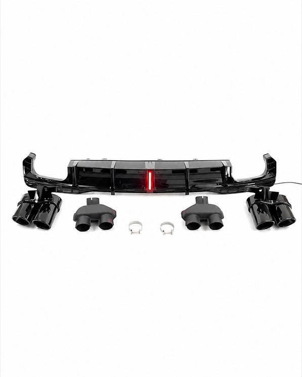 Audi A7/S7 C8/C8.5 LED Diffuser With Exhaust Tips (2018-2025)