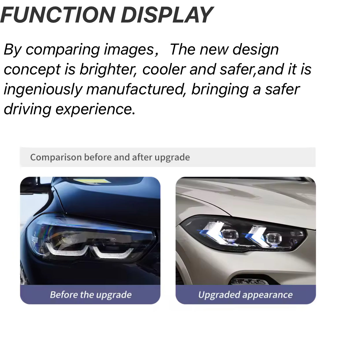LCI style Full LED Headlights BMW X5 G05 (2018-2023)