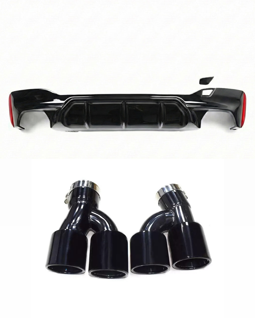 Diffuser and exhaust tips BMW 5-Series G30 (2017-2023)
