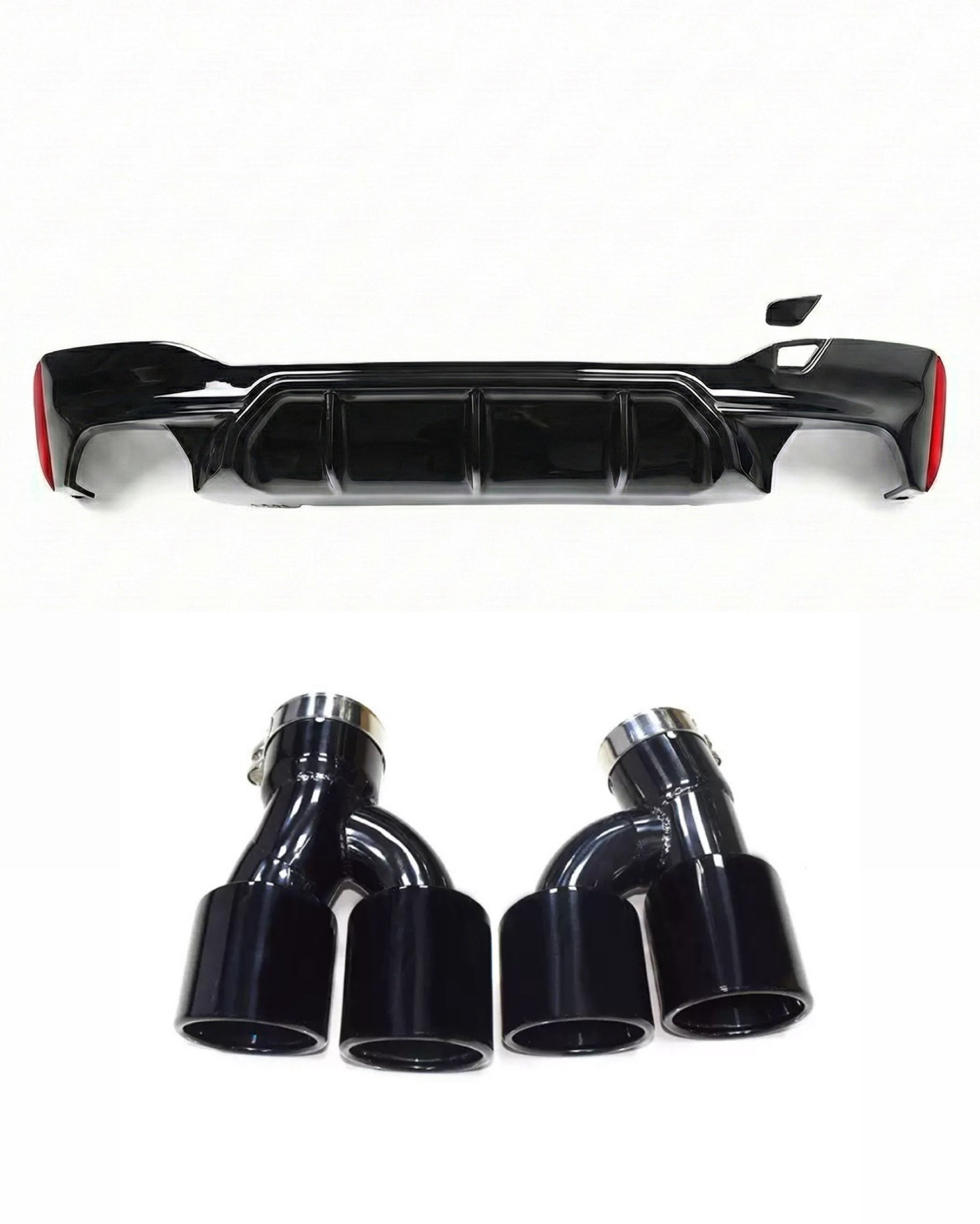 Diffuser and exhaust tips BMW 5-Series G30 (2017-2023)