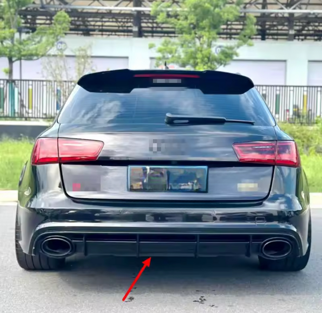 Rear diffuser with exhaust tips Audi A6 c7.5 (2015-2018) S-line