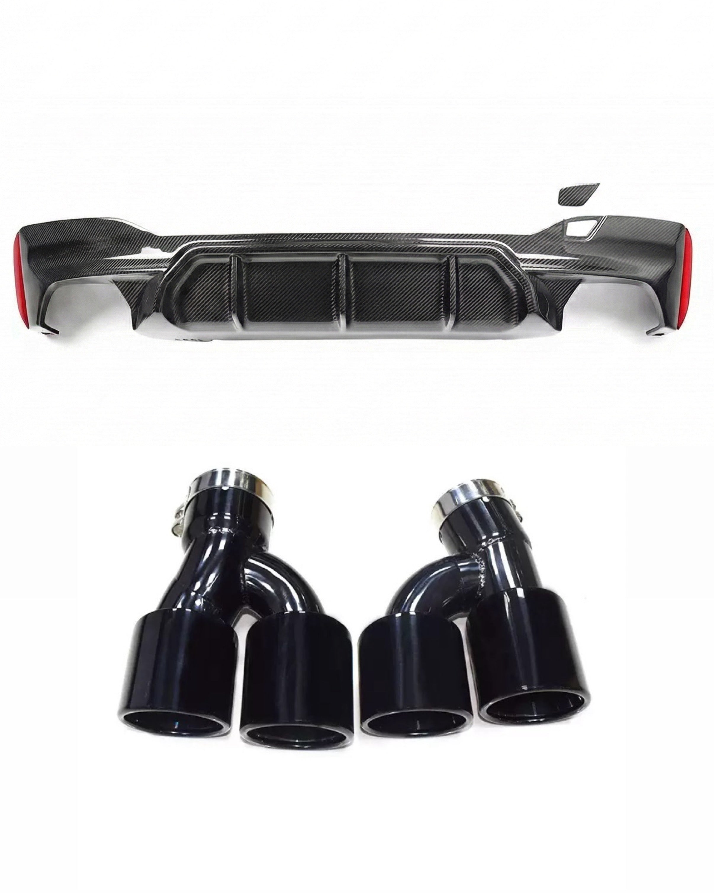 Diffuser and exhaust tips BMW 5-Series G30 (2017-2023)