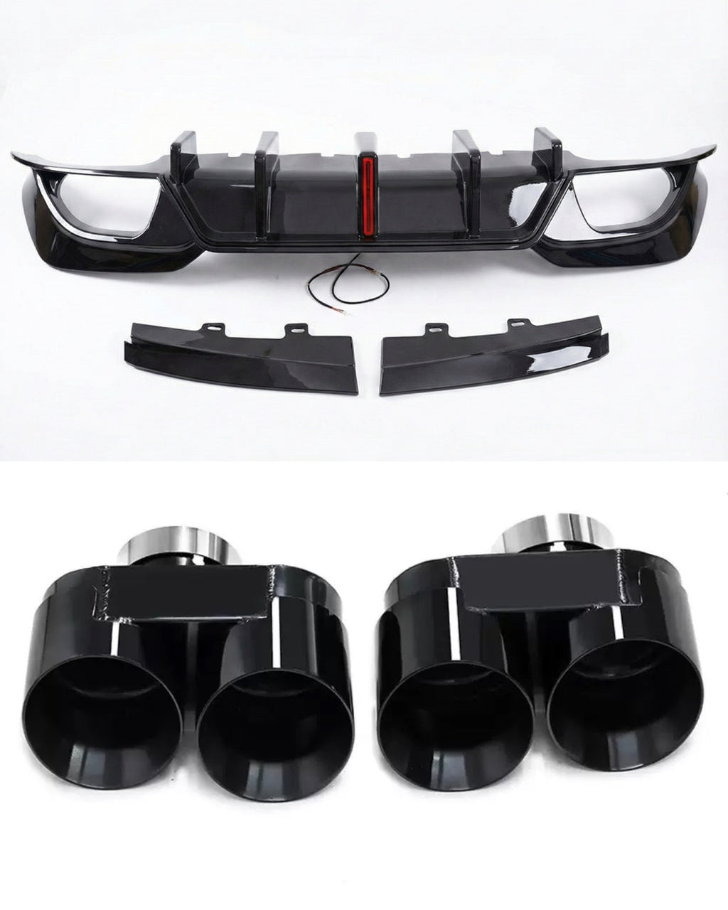 Diffuser and exhaust tips BMW 3-Series G20 (2018-2022)