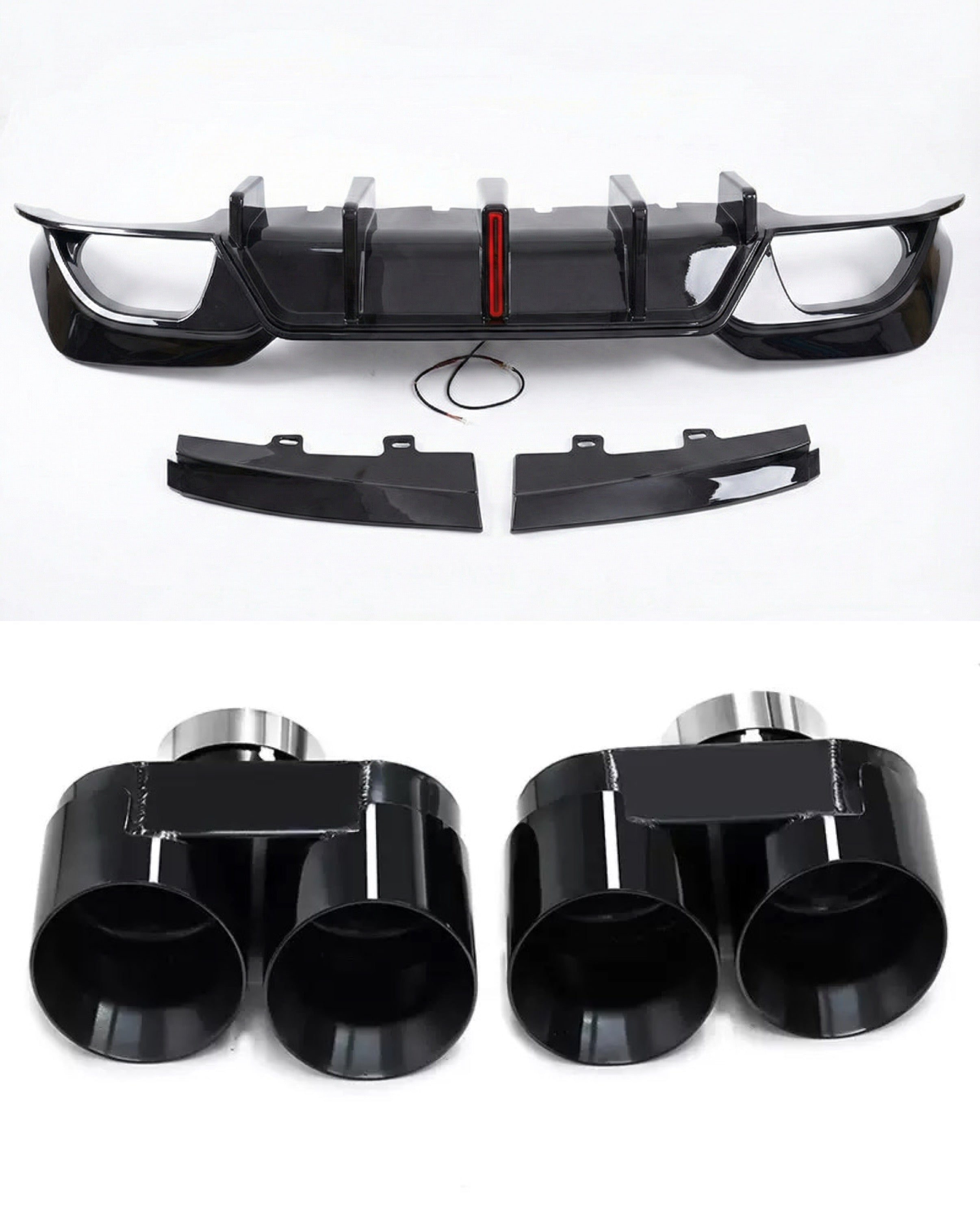 Diffuser and exhaust tips BMW 3-Series G20 (2018-2022)