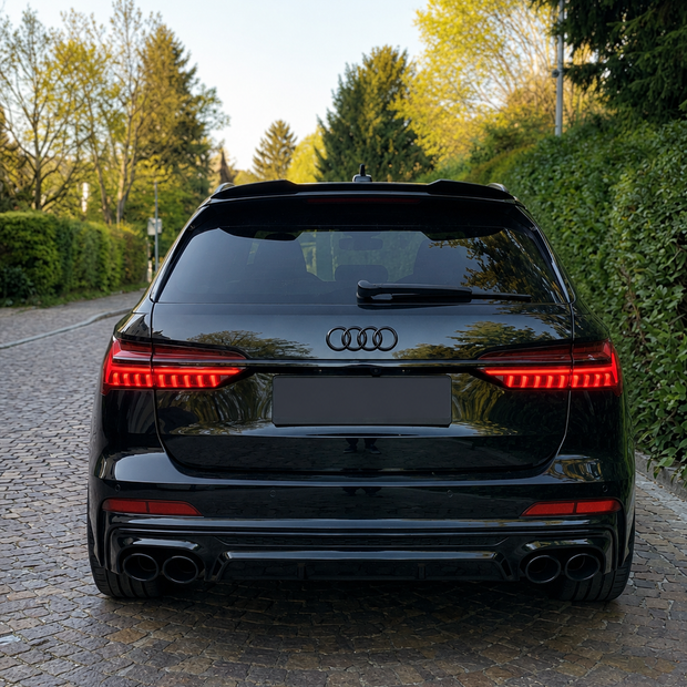 Audi A6/S6 Sedan/Avant C8/8.5 Diffuser With Exhaust Tips (2018-2025)