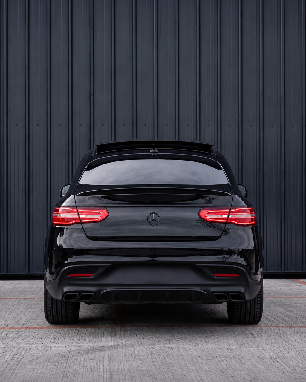 Mercedes GLE C292 Diffuser With Exhaust Tips (2015-2019)