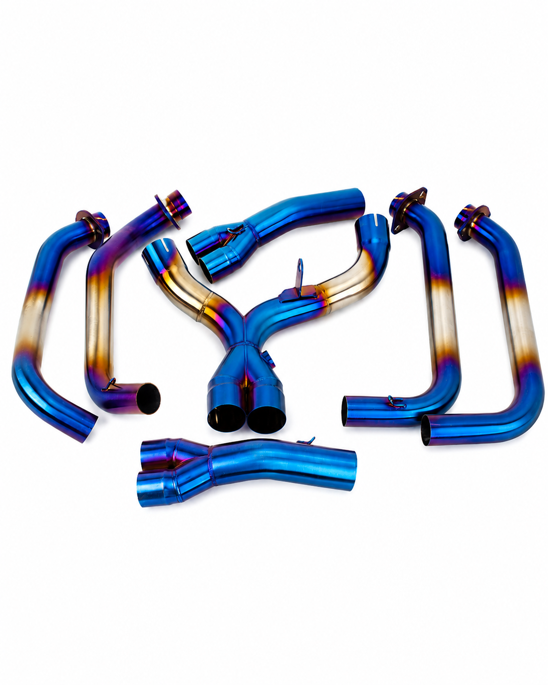 Kawasaki Z1000 2010-2019 Exhaust System Burned Titanium Color 51mm