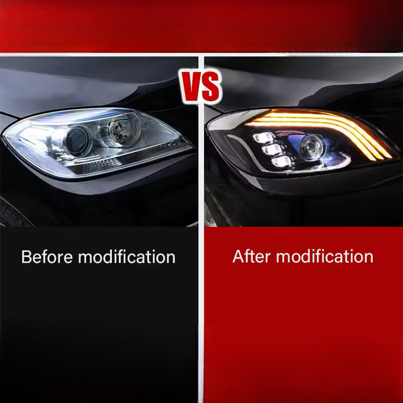 Bi-xenon LED Headlights - Mercedes ML W166 (2012-2015)