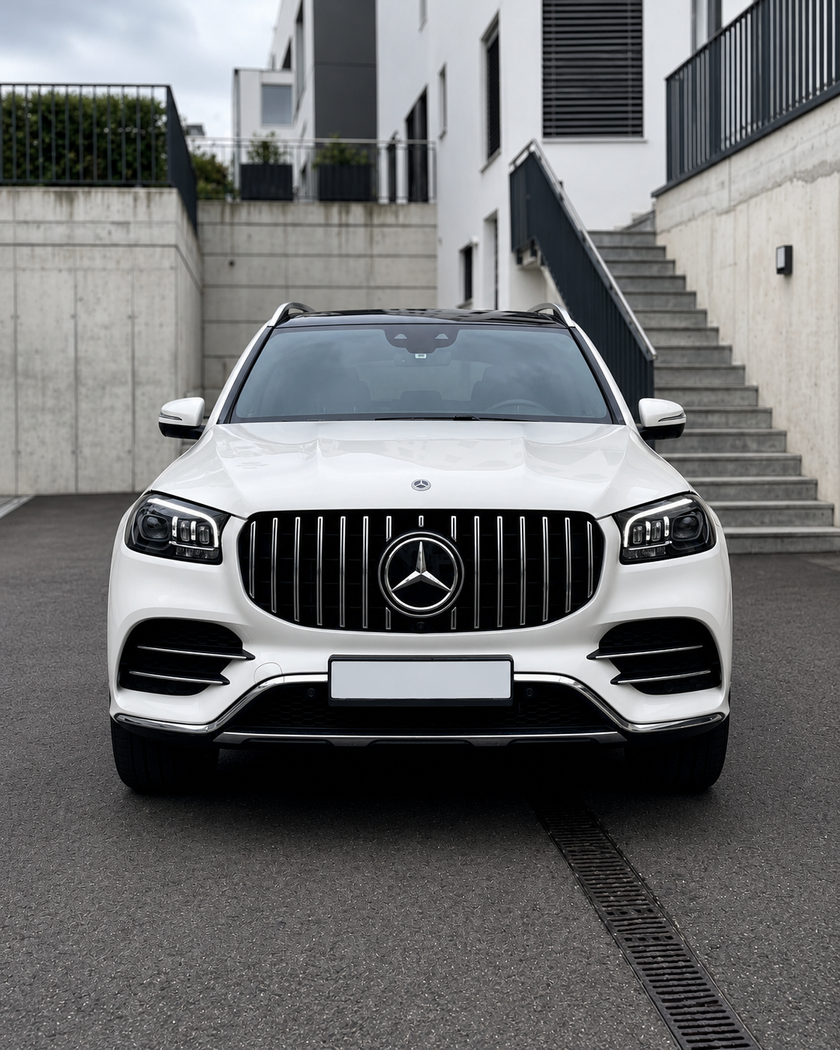Mercedes GLS X167 Pre-Facelift Silver Panamericana Grille (2019-2023)