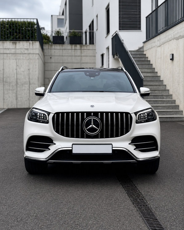 Mercedes GLS X167 Pre-Facelift Silver Panamericana Grille (2019-2023)