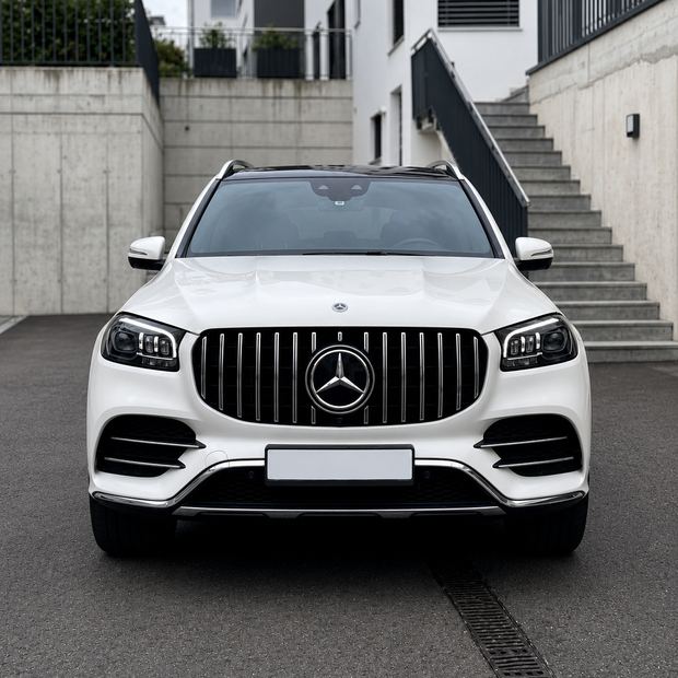 Mercedes GLS X167 Pre-Facelift Silver Panamericana Grille (2019-2023)