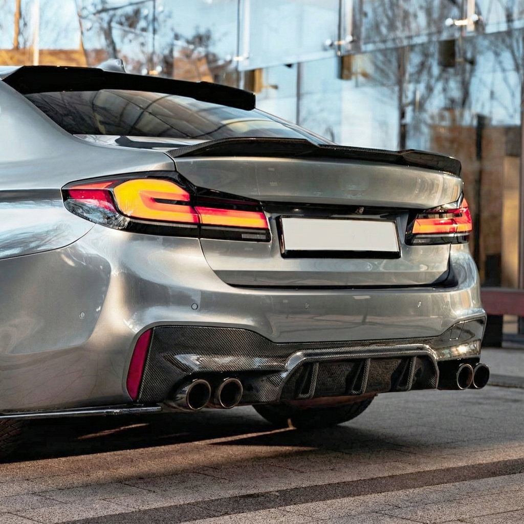 Diffuser and exhaust tips BMW 5-Series G30 (2017-2023)