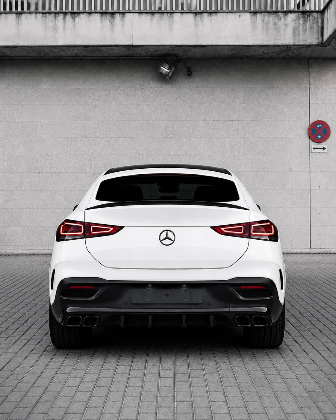 Mercedes GLE C167 Diffuser With Exhaust Tips (2019+)