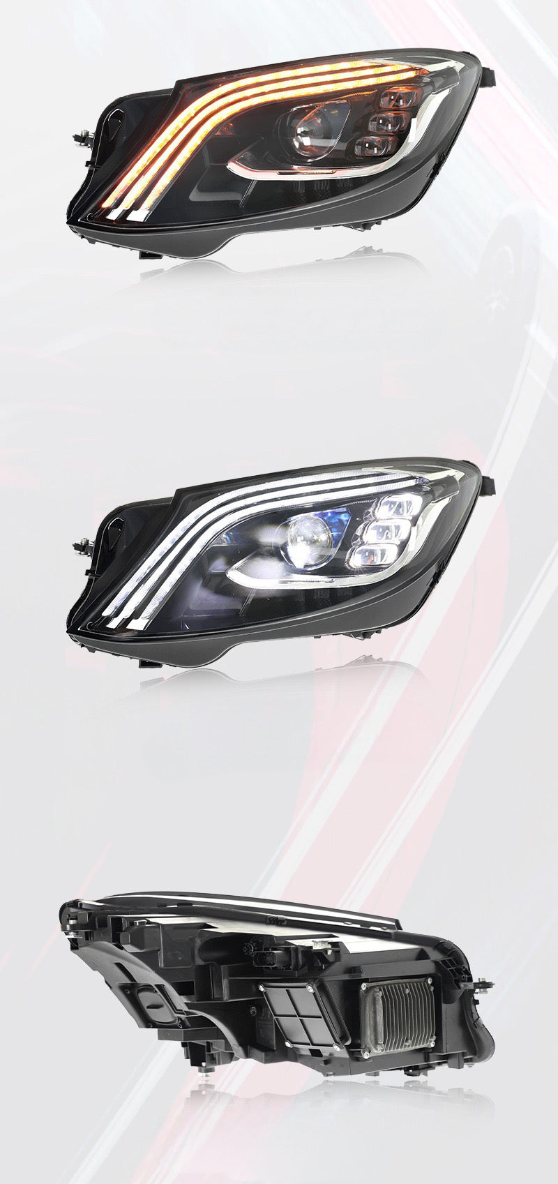 Facelift style LED Headlights - Mercedes S-class W222 (2013-2017)