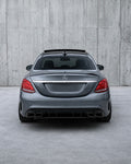 Mercedes C-Class W205/S205 63 AMG Style Diffuser With Exhaust Tips (2014-2021)