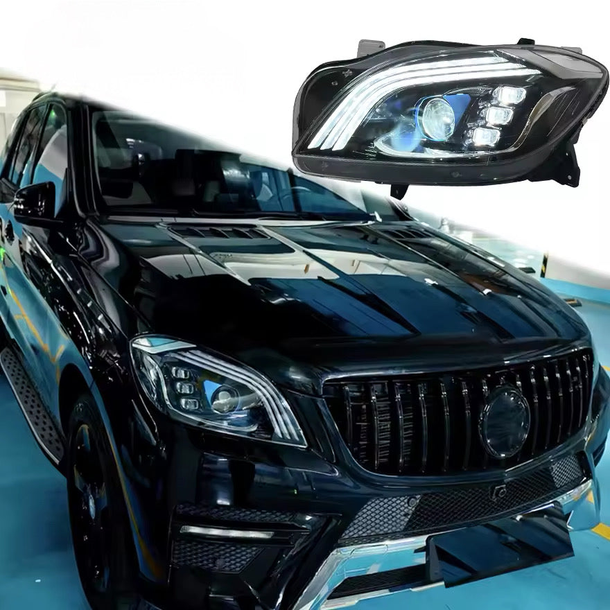 Bi-xenon LED Headlights - Mercedes ML W166 (2012-2015)